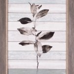 Tonal Leaves On Wood IV