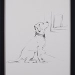 Still Life Wine Label Tan Pattern