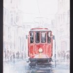 Watercolor Streetcar Study II