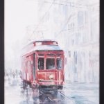 Watercolor Streetcar Study I