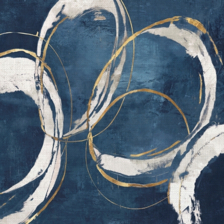 Abstract Blue Circles I